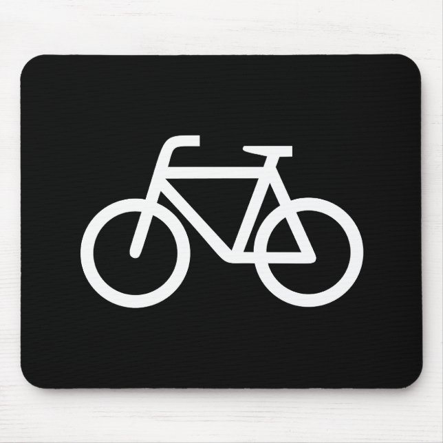 Tapis De Souris Pictogramme Mousepad de bicyclette (Devant)