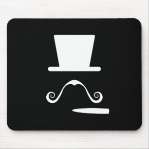 Tapis De Souris Pictogramme Mousepad de moustache et de cigare
