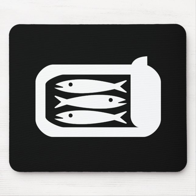 Tapis De Souris Pictogramme Mousepad de sardines (Devant)