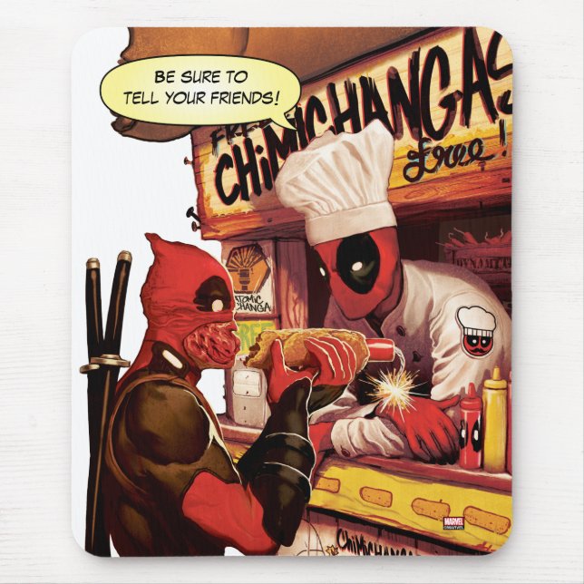 Tapis De Souris Piège Deadpool Chimichanga (Devant)