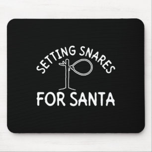 Tapis De Souris Pièges pour le Père Noël - Noël de piège métalliqu