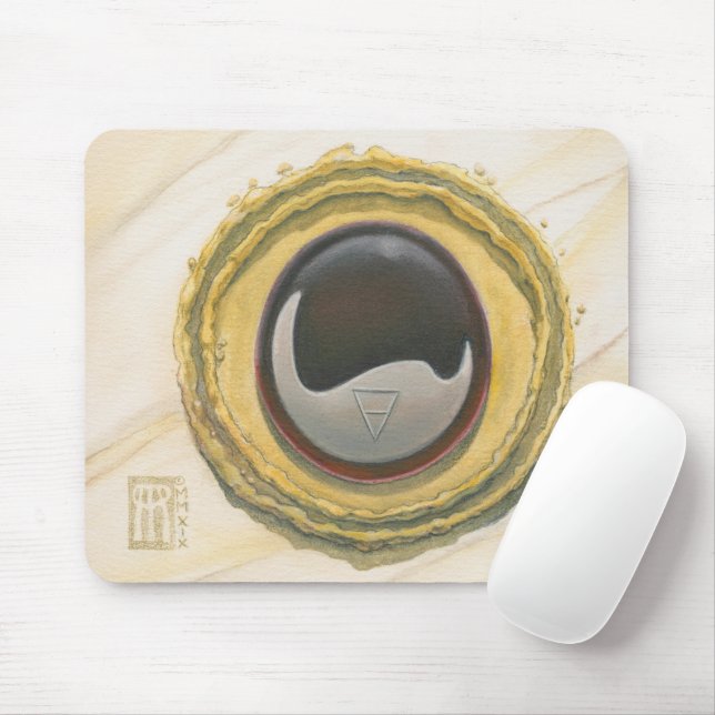 Tapis De Souris Pierre de gemmes à noyau Onyx (Avec souris)