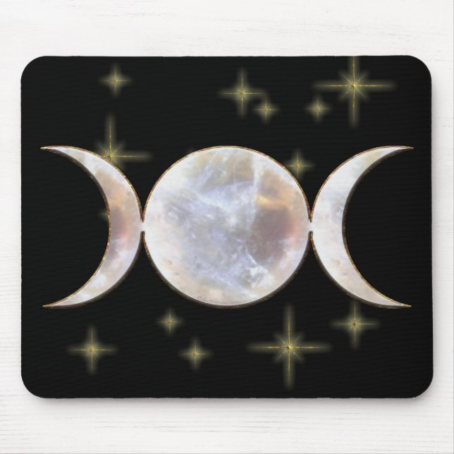Tapis De Souris Pierre de la lune triple de lune (Devant)