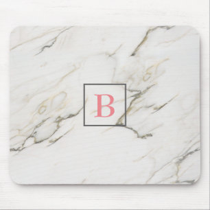 Tapis De Souris Pierre en marbre monogramme