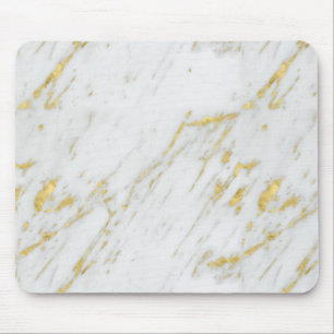Tapis De Souris Pierre Marbre blanc Avec Parties scintillant