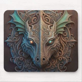 Tapis De Souris Pierre médiévale Gargoyle Dragon Carturage