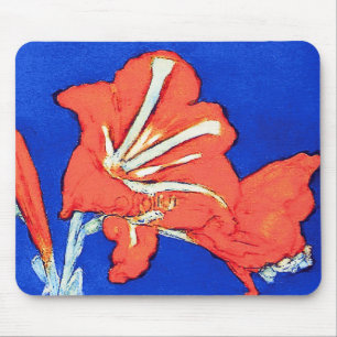 Tapis De Souris Piet Mondrian - Amaryllis Peinture aux Fleurs