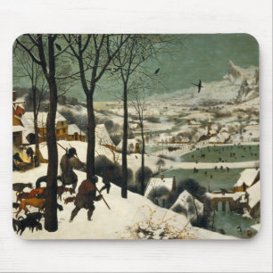 Tapis De Souris Pieter Bruegel l'aîné - chasseurs dans la neige
