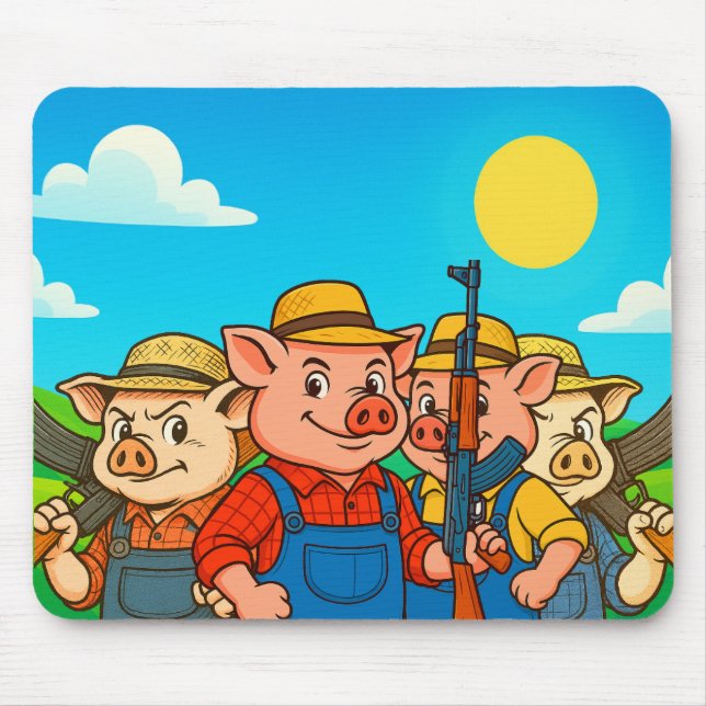 Tapis De Souris Pig Farming Committee Pax Baculum Mouse Pad (Devant)
