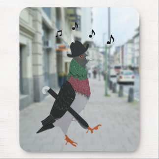 Tapis De Souris Pigeon en ville drôle modifiable