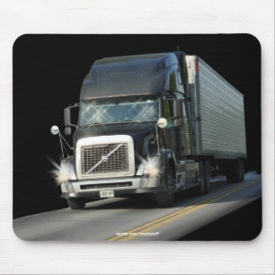 Tapis De Souris PILOTES À CAMION À CAMION NOIR Mousepad