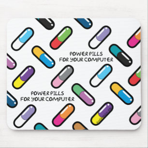 Tapis De Souris Pilules Mousepad de puissance