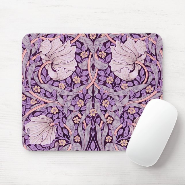 Tapis De Souris Pimpernel Purple, William Morris (Avec souris)