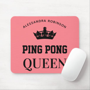 Tapis De Souris Ping Pong Queen Nom personnalisé