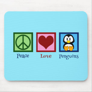 Tapis De Souris Pingouin bleu