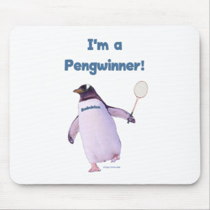 Tapis De Souris Pingouin de badminton