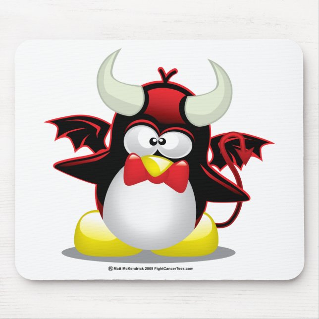 Tapis De Souris Pingouin de diable (Devant)