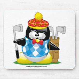 Tapis De Souris Pingouin de golf