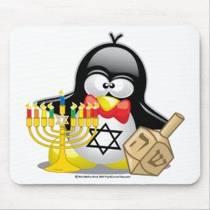 Tapis De Souris Pingouin de Hanoukka