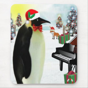 Tapis De Souris Pingouin Mousepad de Noël