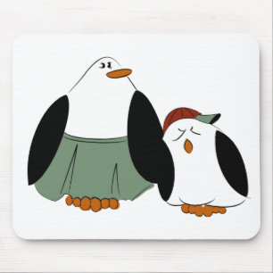 Tapis De Souris Pingouins en caricature mignons