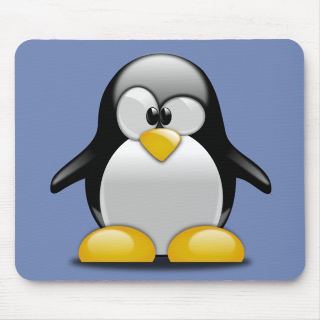 Tapis De Souris Pingouins mignons de personnaliser (Devant)