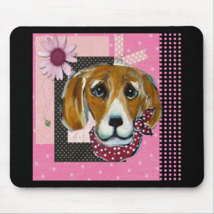 TAPIS DE SOURIS PINK BEAGLE