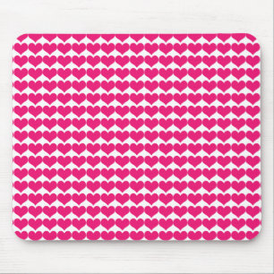 Tapis De Souris Pink Coeurs mignons Motif Mousepad