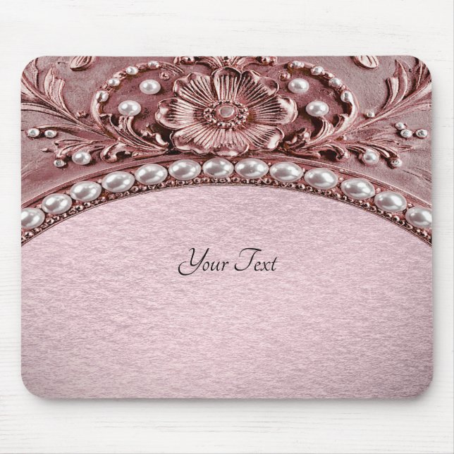 Tapis De Souris Pink Flower Mousepad (Devant)