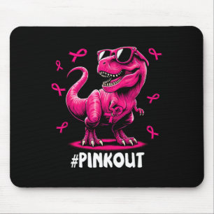 Tapis De Souris Pink Out Cancer du sein Dinosaur Ribbon Garçon fil