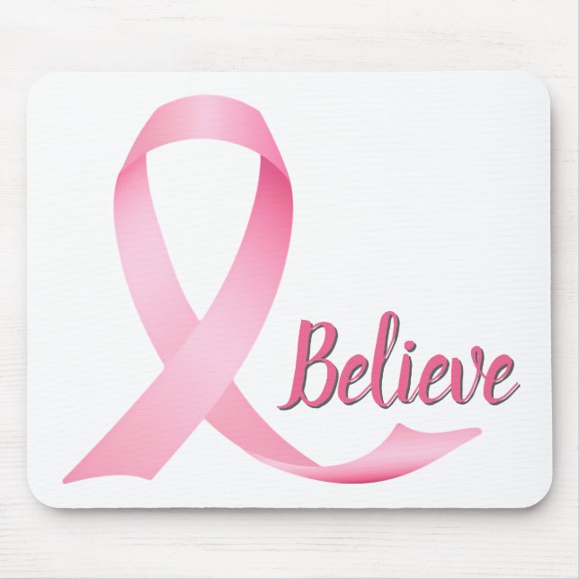 Tapis De Souris Pink Ribbon Sensibilisation au cancer du sein (Devant)