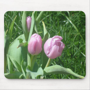 Tapis De Souris Pink Tulips Mousepad