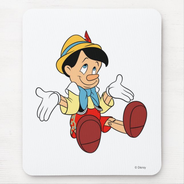Tapis De Souris Pinocchio hausser ses épaules Disney (Devant)