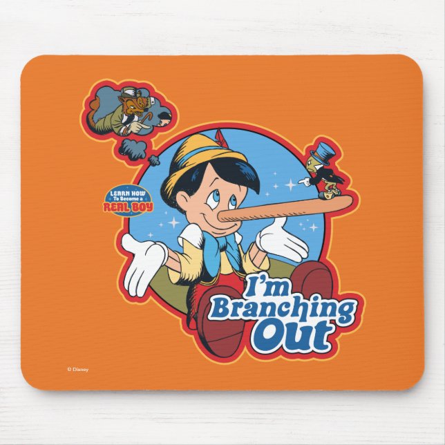 Tapis De Souris Pinocchio | Je m'écarte (Devant)