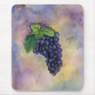 Tapis De Souris Pinot Noir Vin Raisins Mousepad