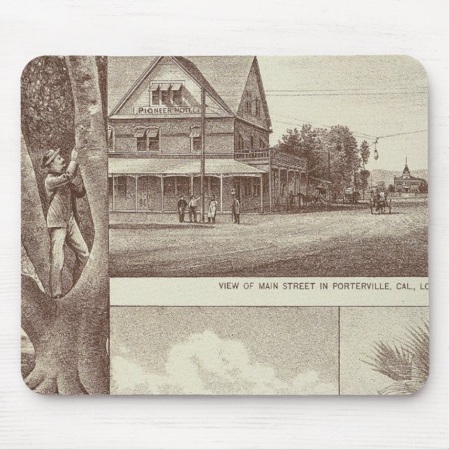 Tapis De Souris Pioneer Land Co. tractée, Porterville (Devant)