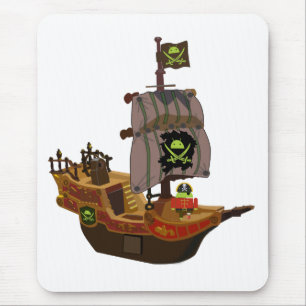 Tapis De Souris Pirate Andy sur un bateau
