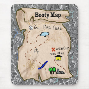 Tapis De Souris Pirate Boty Map Pad