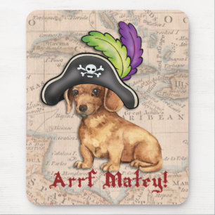 Tapis De Souris Pirate de teckel