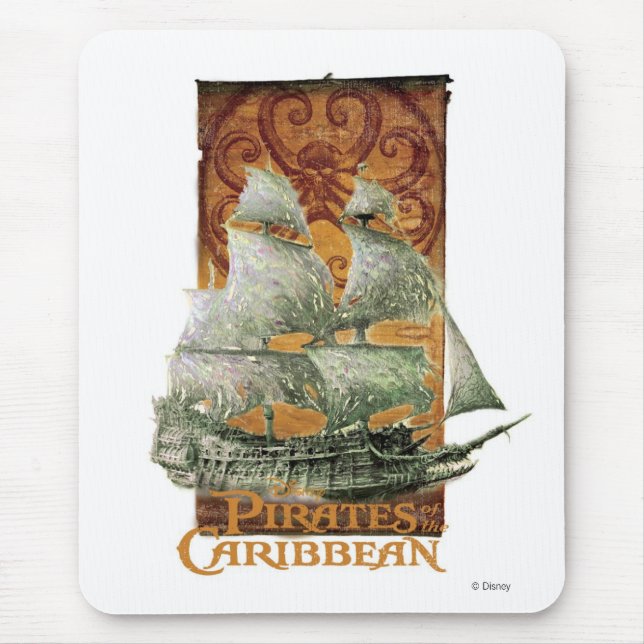 Tapis De Souris Pirates des Caraïbes Poster Art Disney (Devant)