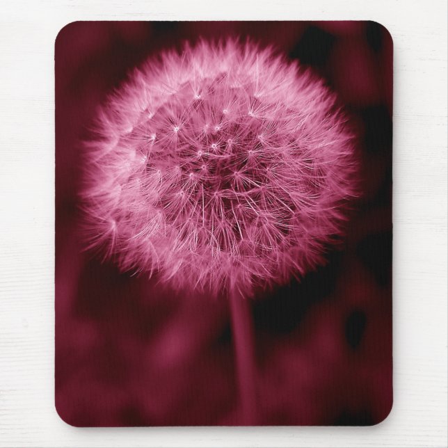Tapis De Souris Pissenlit rose Mousepad (Devant)