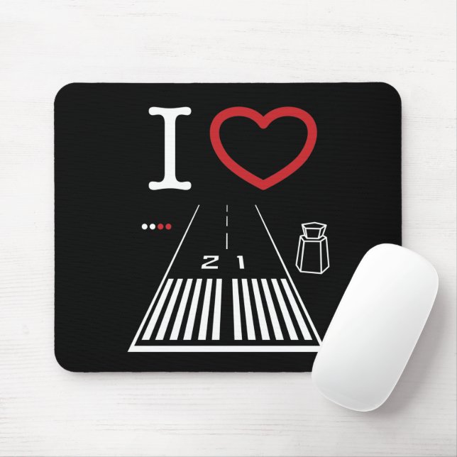 Tapis De Souris Piste de l'aéroport père Noël Monica 21 Souris (Avec souris)