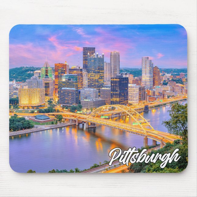 Tapis De Souris Pittsburgh, Pennsylvanie, États-Unis (Devant)
