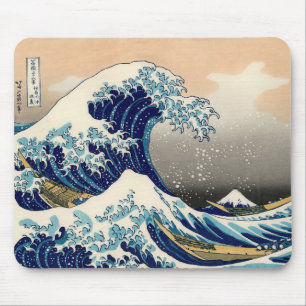 Tapis De Souris PixDezines Vintage Great Wave Hokusai 斎 の 葛’飾