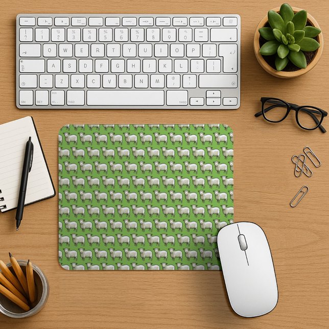 Tapis De Souris Pixel Art Flock Motif de mouton (Créateur téléchargé)