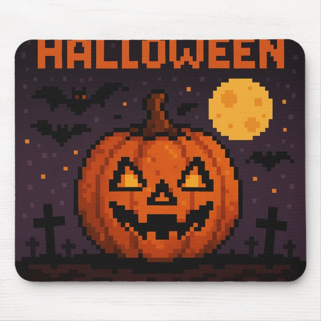 Tapis De Souris Pixel art inspired Halloween mouse pad (Devant)
