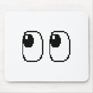 Tapis De Souris Pixel Ghost Eyes Halloween Game Group Costume