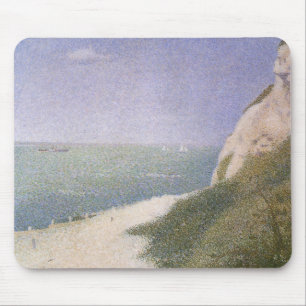 Tapis De Souris Plage à Honfleur par Georges Seurat, Art ancien