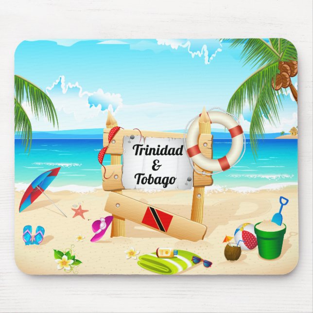 Tapis De Souris Plage de maracas du Trinidad-et-Tobago (Devant)