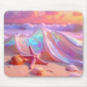 Tapis De Souris Plage de rêve fantastique avec de belles étoiles d